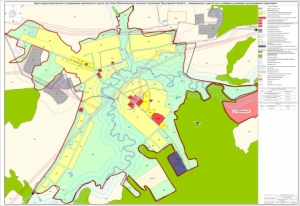 Карта градостроительного зонирования с. Коза